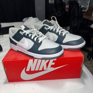 Nike Men's Dark Gray and White Sneakers